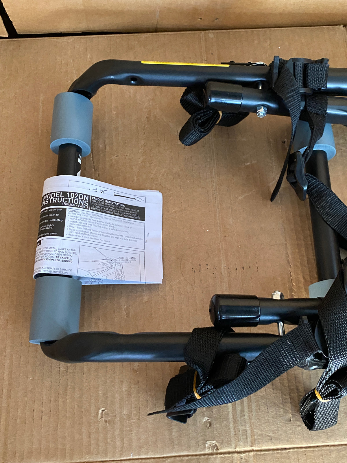 New Open Box Allen Sports 2 Bike Black Rack Deluxe Trunk Mount Bike Carrier