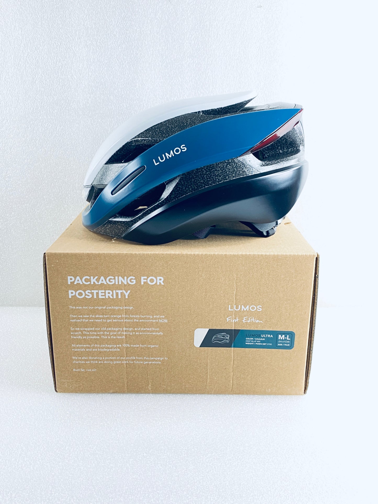 New Other Lumos Ultra Size M/L Bluetooth Deep Blue Mix Smart Helmet With Remote