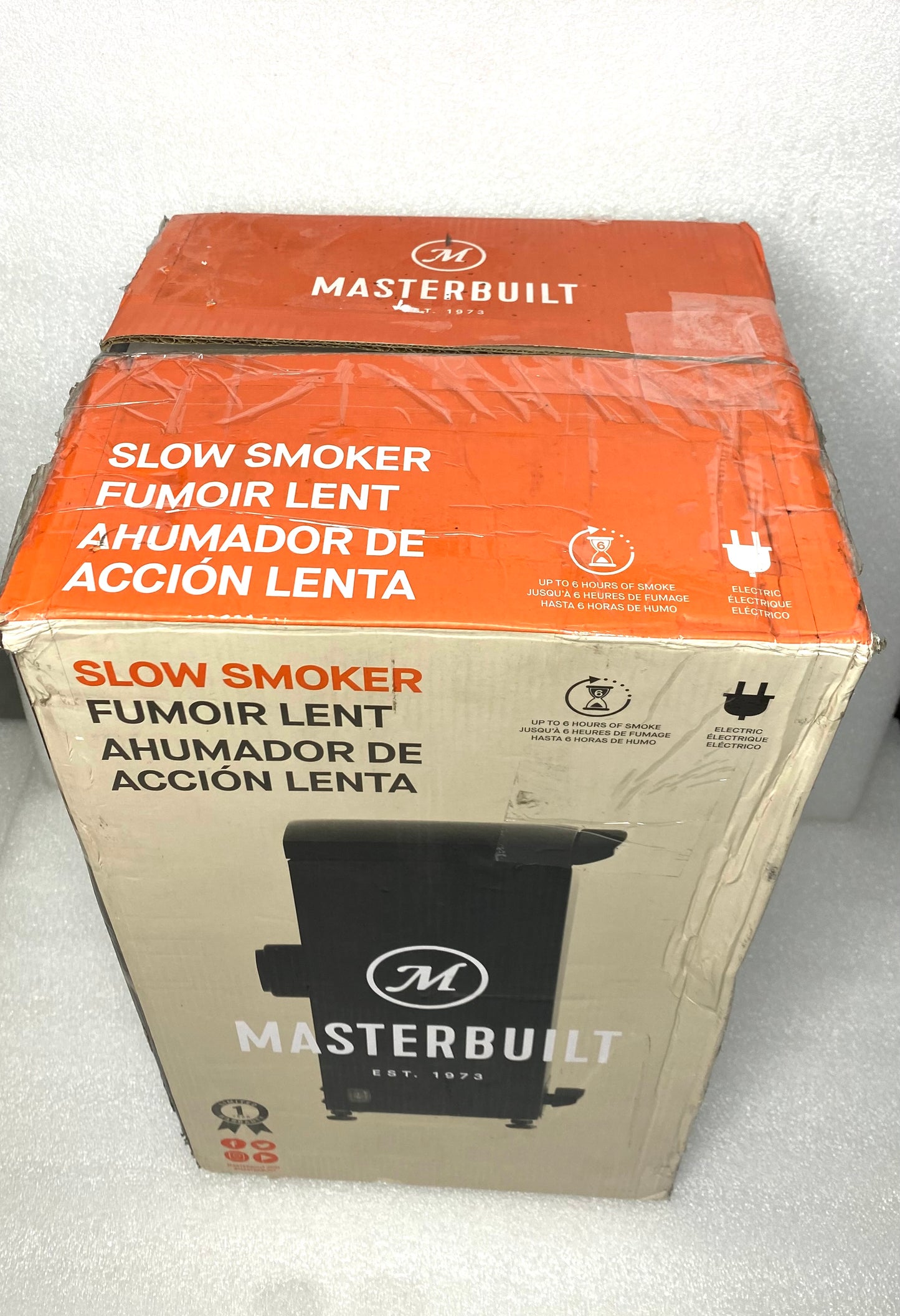 new other Masterbuilt Slow & Cold Smoker Attachment W/Ash Tray, Black - (READ)