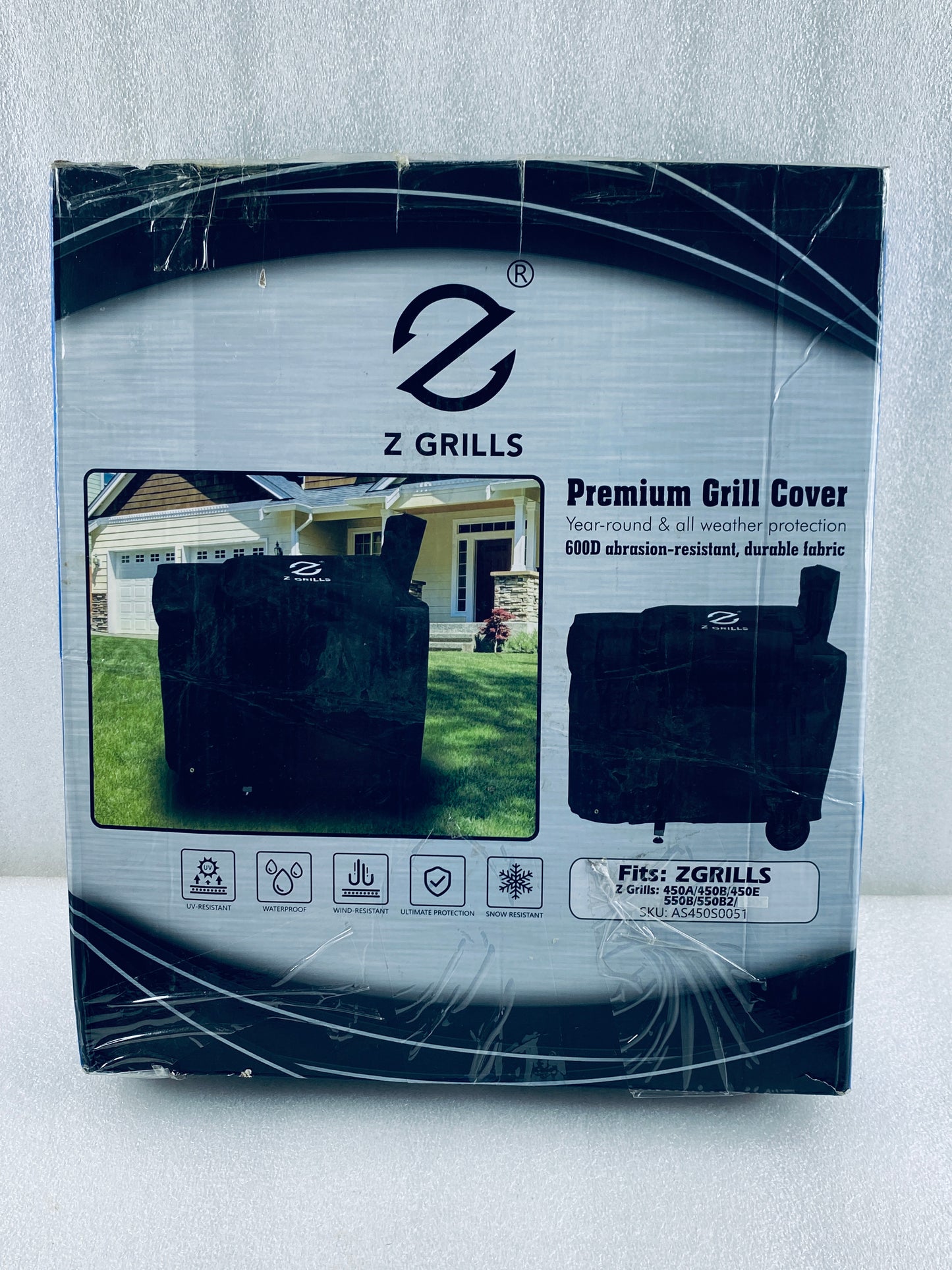 New Open Box Z Grills Black Grill Cover For 450A, 450B, 450E, 550B, 550B2 & 550C
