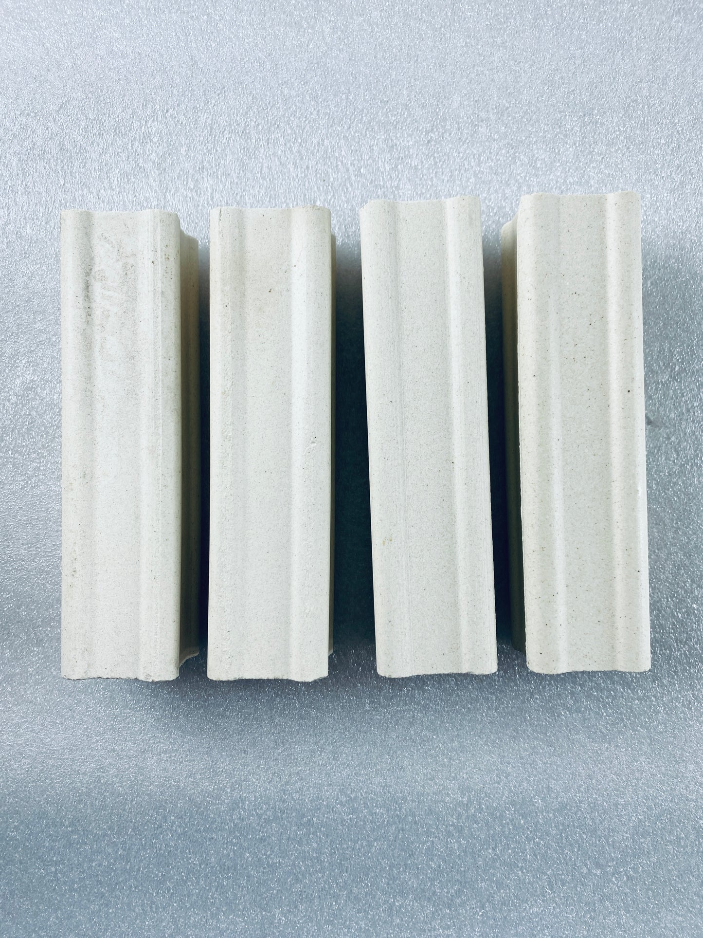Lot Of 4 - Kiln Approx. 6" Tall x 1 1/2" Wide Squared End Posts