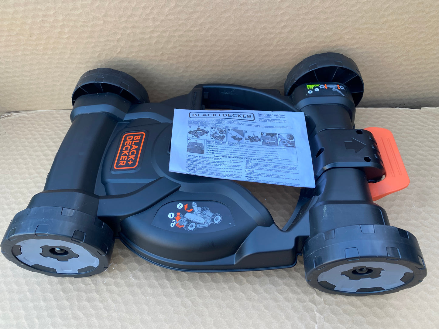 new Other - BLACK+DECKER Lawn Mower Removable Deck For String Trimmer, MTD100