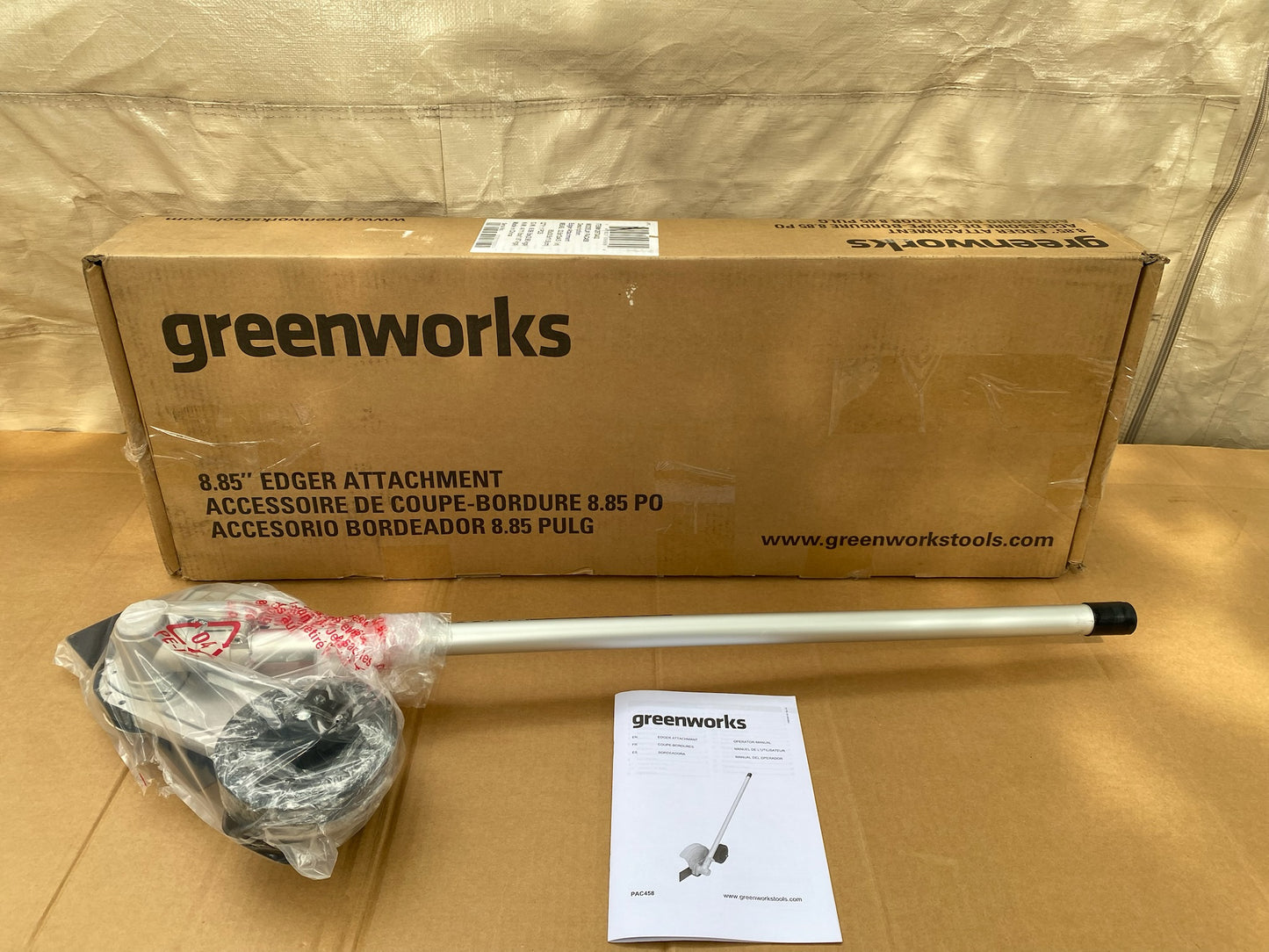 New Greenworks 8” Edger Attachment For Greenworks Capable String Trimmers