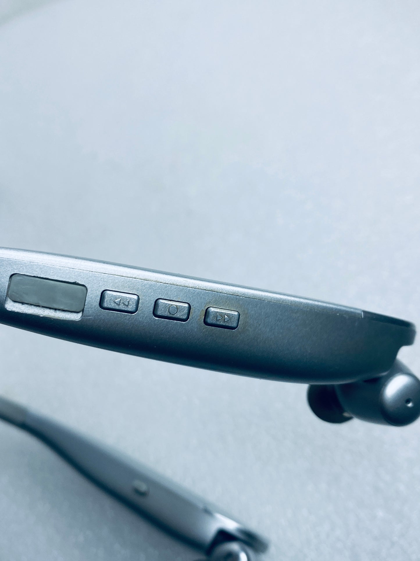Lot Of 2 - Insignia Silver Bluetooth Noise-Canceling Wireless In-Ear Headsets