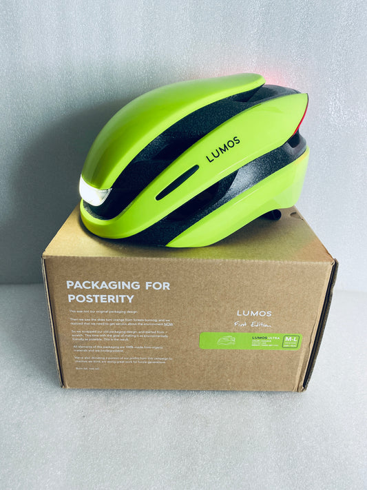 New Other Lumos Ultra Size M/L Bluetooth Electric Lime Smart Helmet With Remote