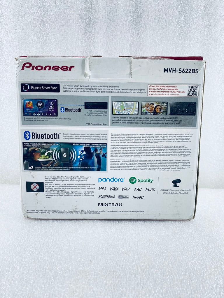 New Other Pioneer Double Din Color Changing Car Stereo With Bluetooth & USB Port