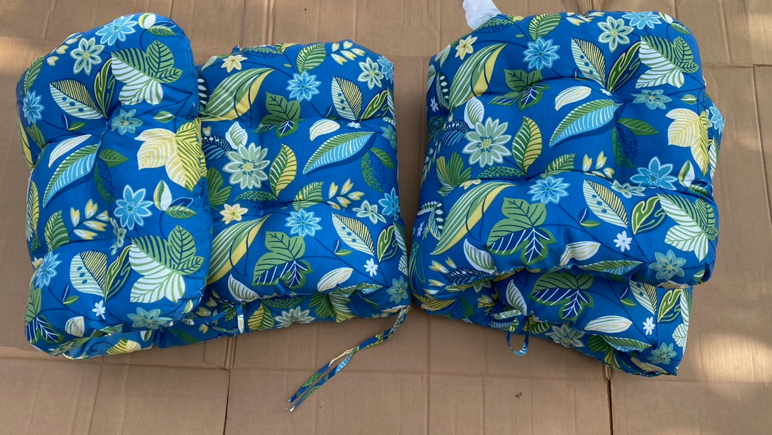Set Of 2 – New Open Box Blazing Needles Tufted Chaise Lounge Cushions, 64" x 19"
