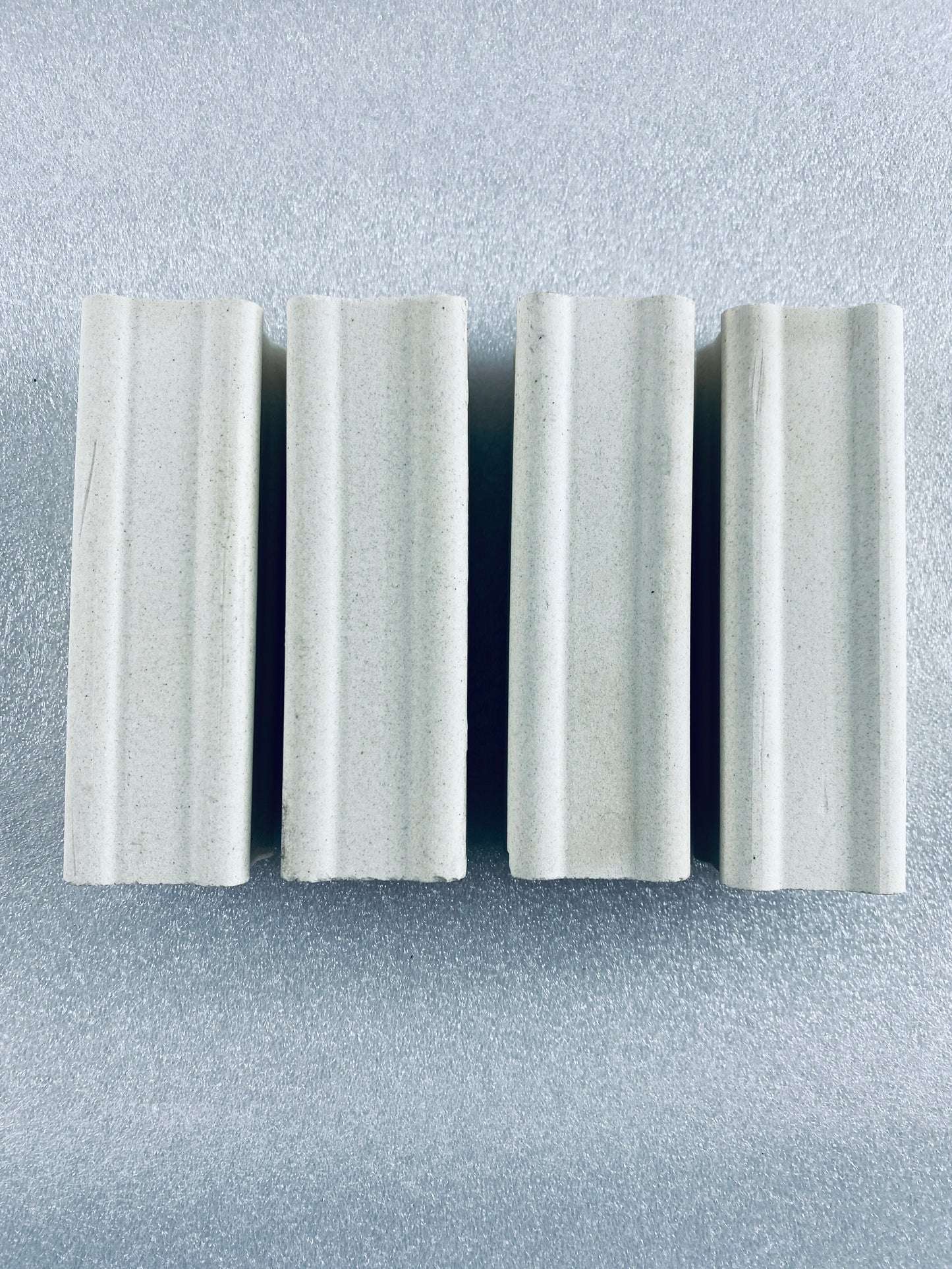 Lot Of 4 - Kiln Approx. 5" Tall x 1.5" Wide Squared End Posts