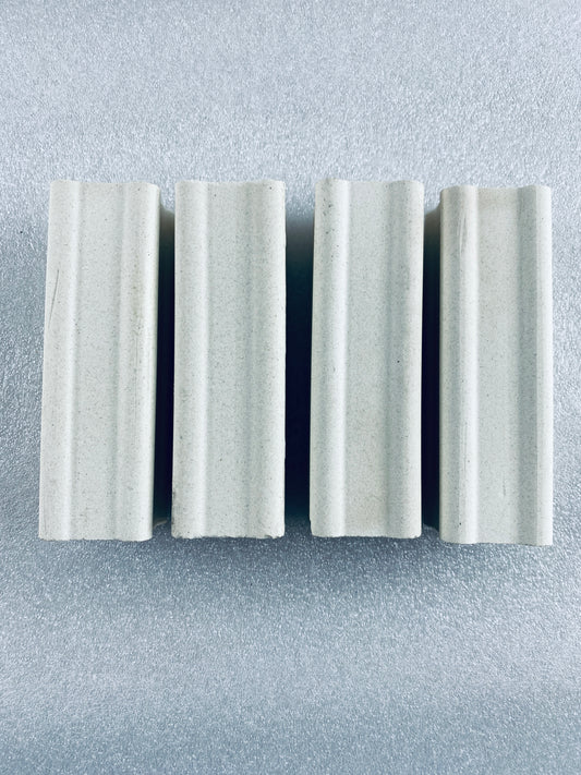 Lot Of 4 - Kiln Approx. 5" Tall x 1.5" Wide Squared End Posts