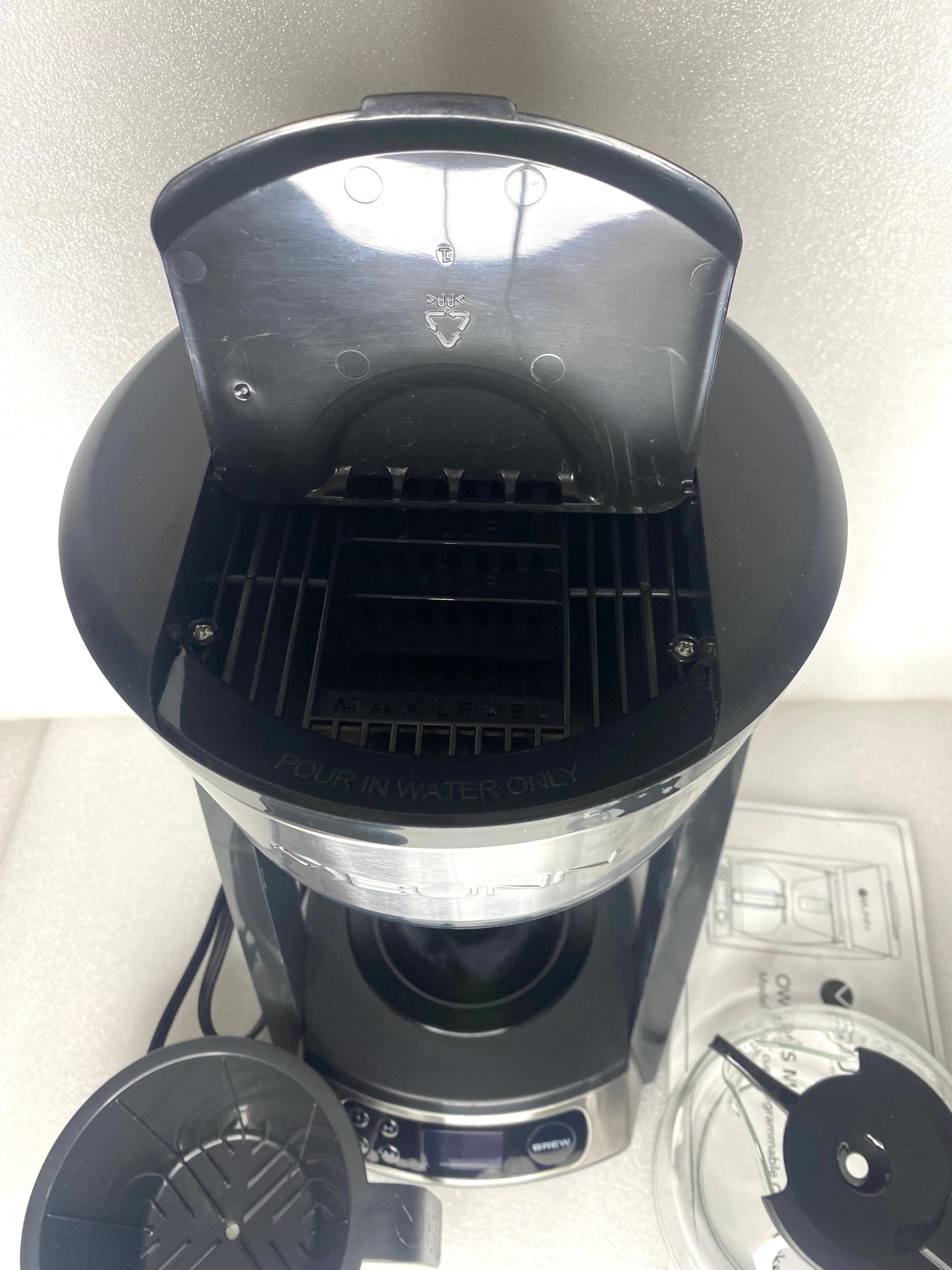 BUNN Heat & Brew Programmable Coffee Maker 10 Cup, Stainless Steel