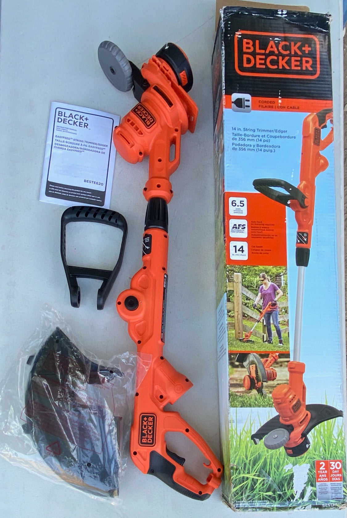 New Other Black & Decker 2In1 Auto Feed 6.5 Amp 14” String Trimmer/Lawn Edger