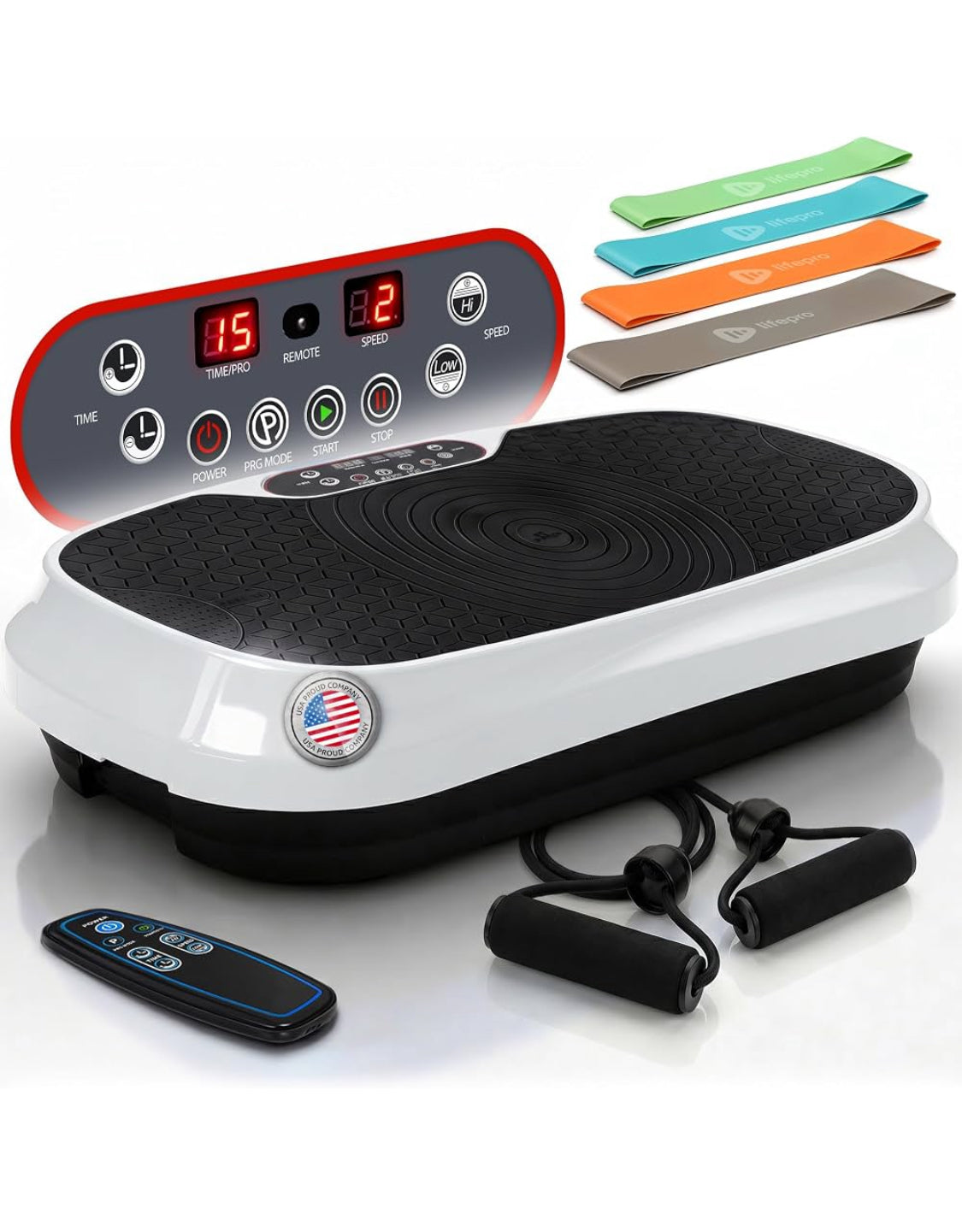 New Other Lifepro Waver Mini Vibration Plate Exercise Machine, White