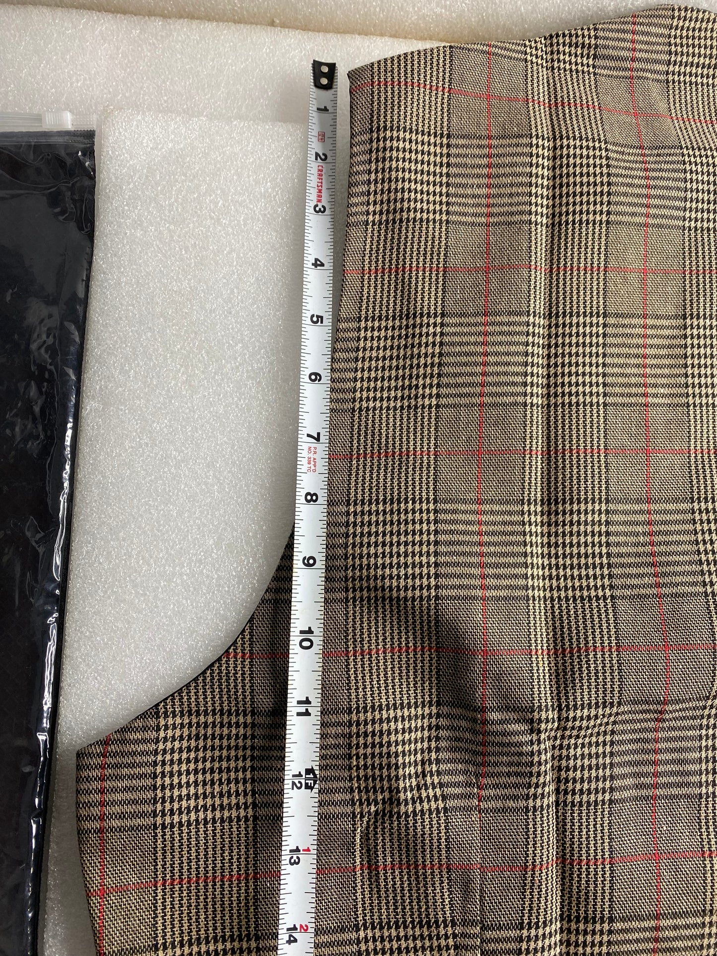 New Cloudstyle Men's Vintage Suit Vest Plaid Tweed Casual Waistcoat Marron 2XL