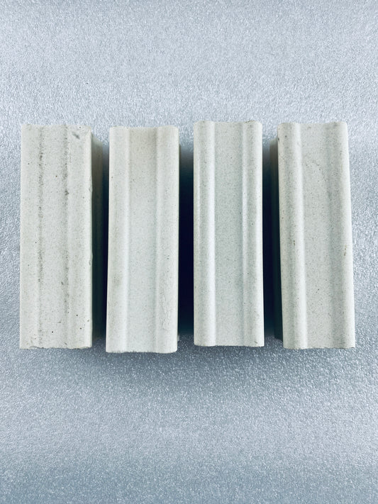 Lot Of 4 - Kiln Approx. 5" Tall x 1 1/2" Wide Squared End Posts