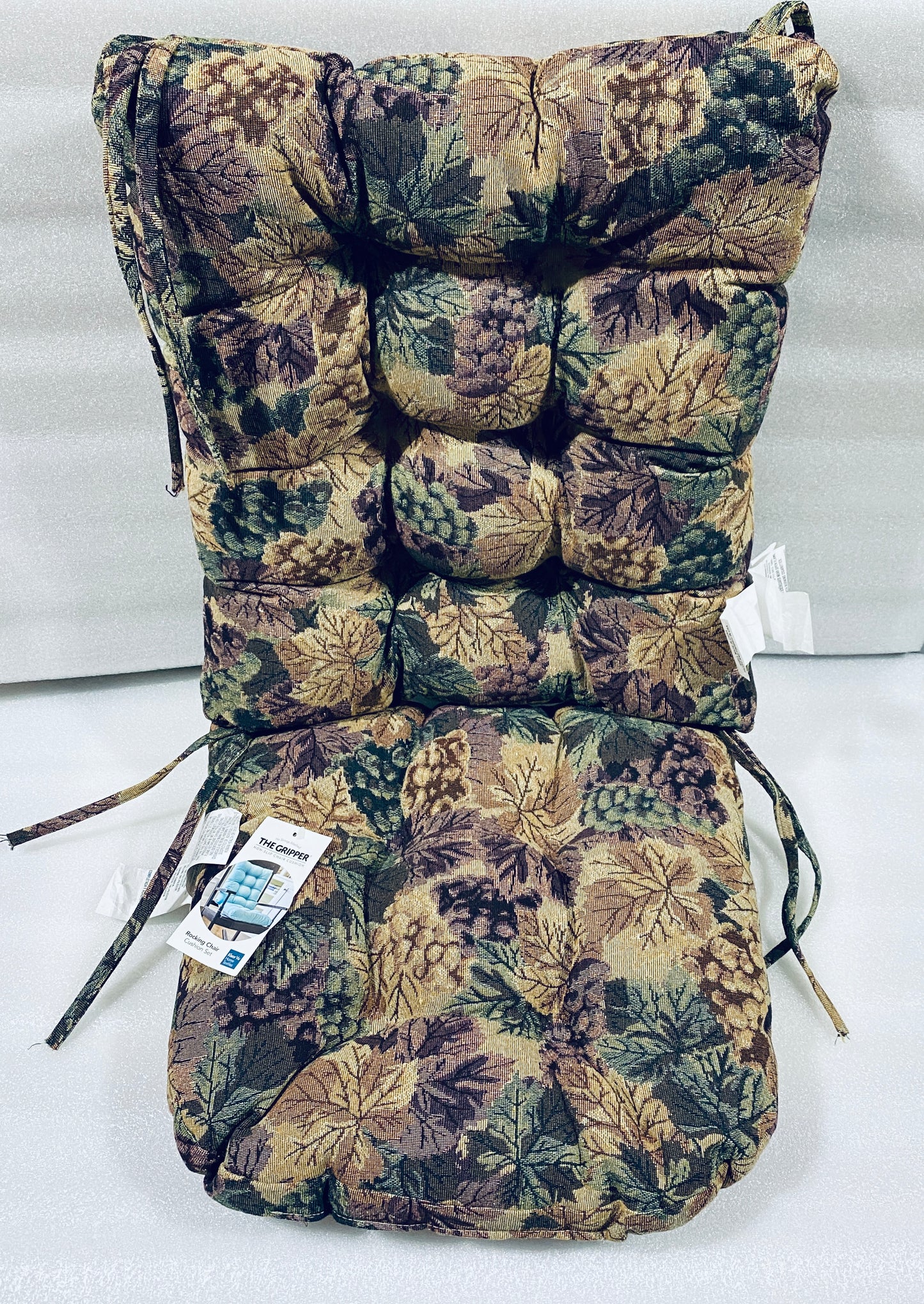 #86 - New - Klear Vu Home Textiles The Gripper Non-Slip Rocking Chair Cushion Set - (IN COLOR AS SHOWN)