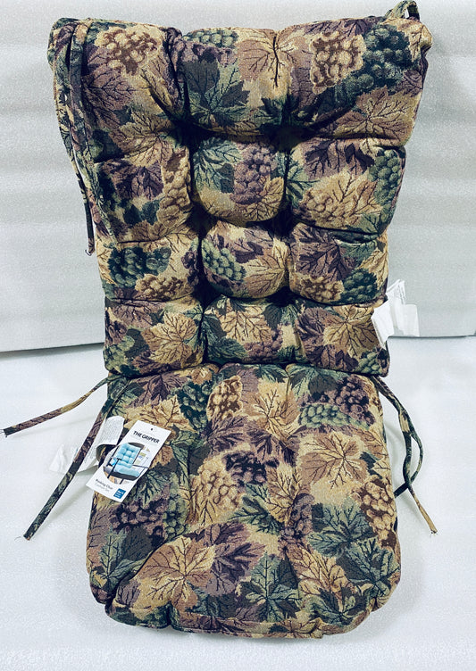 #86 - New - Klear Vu Home Textiles The Gripper Non-Slip Rocking Chair Cushion Set - (IN COLOR AS SHOWN)