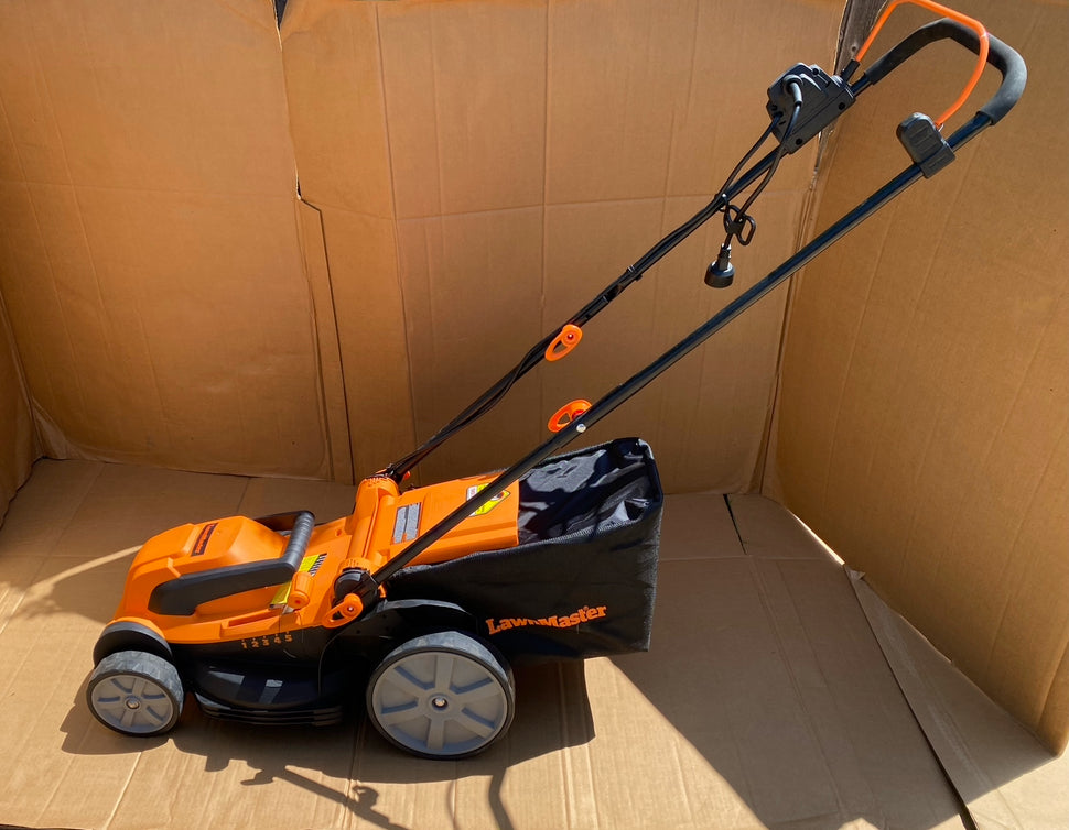 LawnMaster MEB1216K Electric Lawn Mower 16" 12AMP, Black & Orange