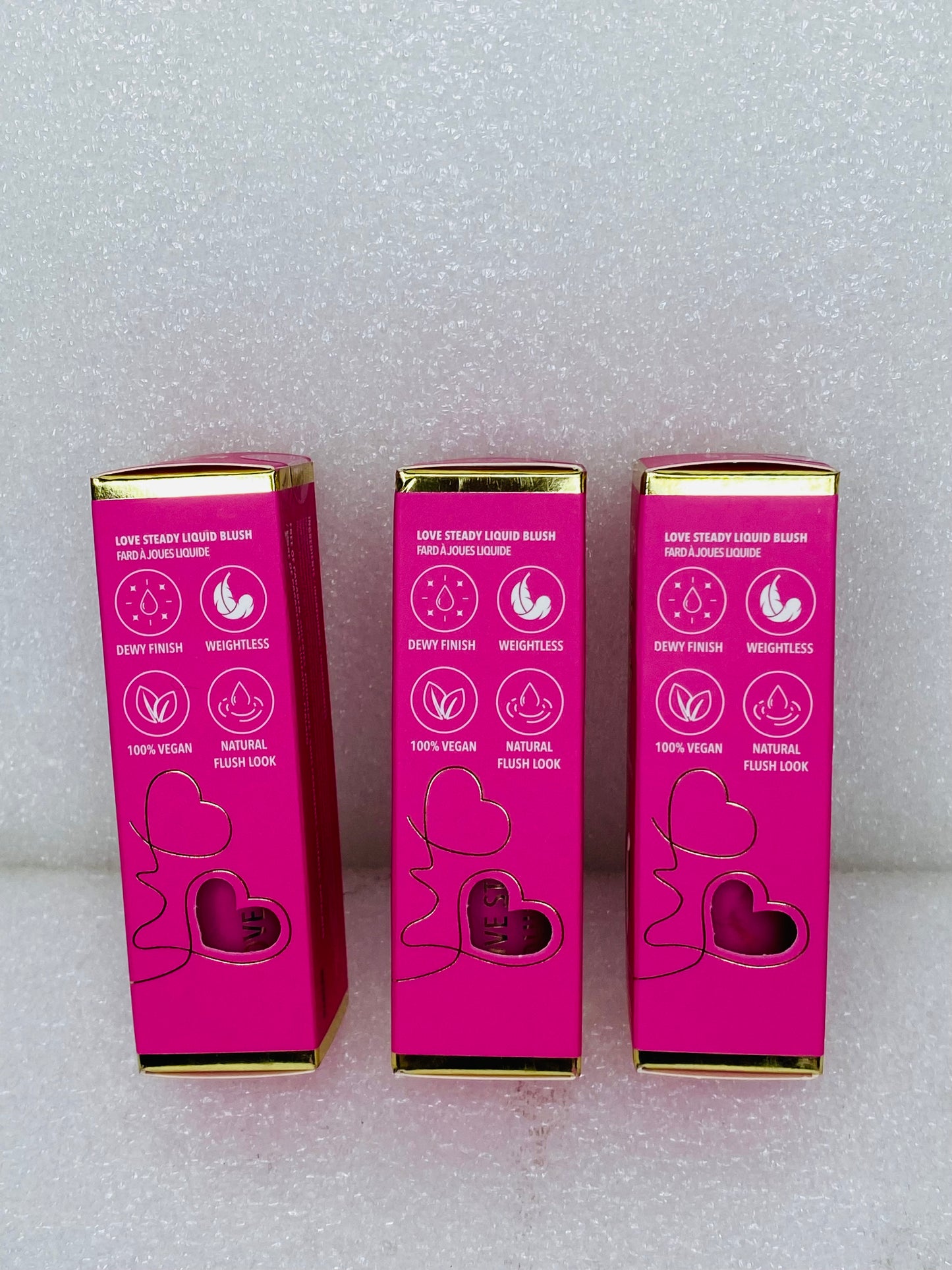 Lot Of 3 - New Moira Love Steady Liquid Blush Radiant Finish 05, 0.17 oz. Each