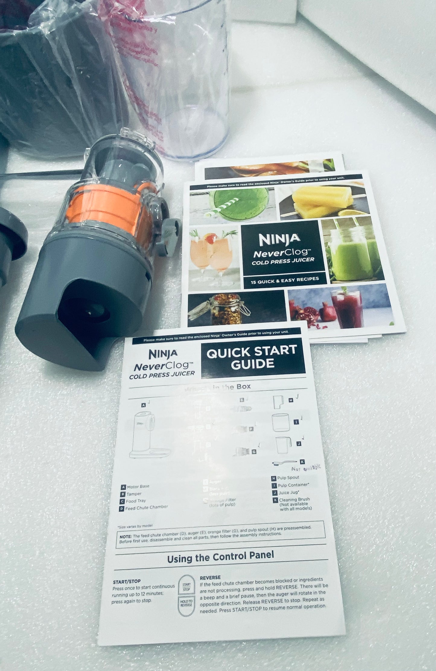 New Other Ninja NeverClog Cold Press Juicer W/ High-Torque & Total Pulp Control