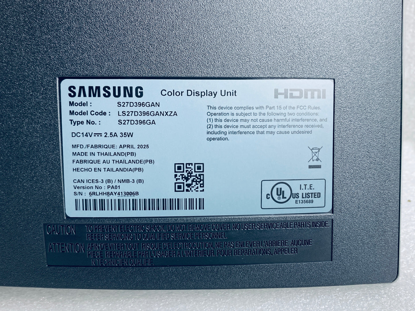 New Open Box Samsung 27” S3 FHD 100Hz Curved Gaming Monitor W/ Built-in Speakers