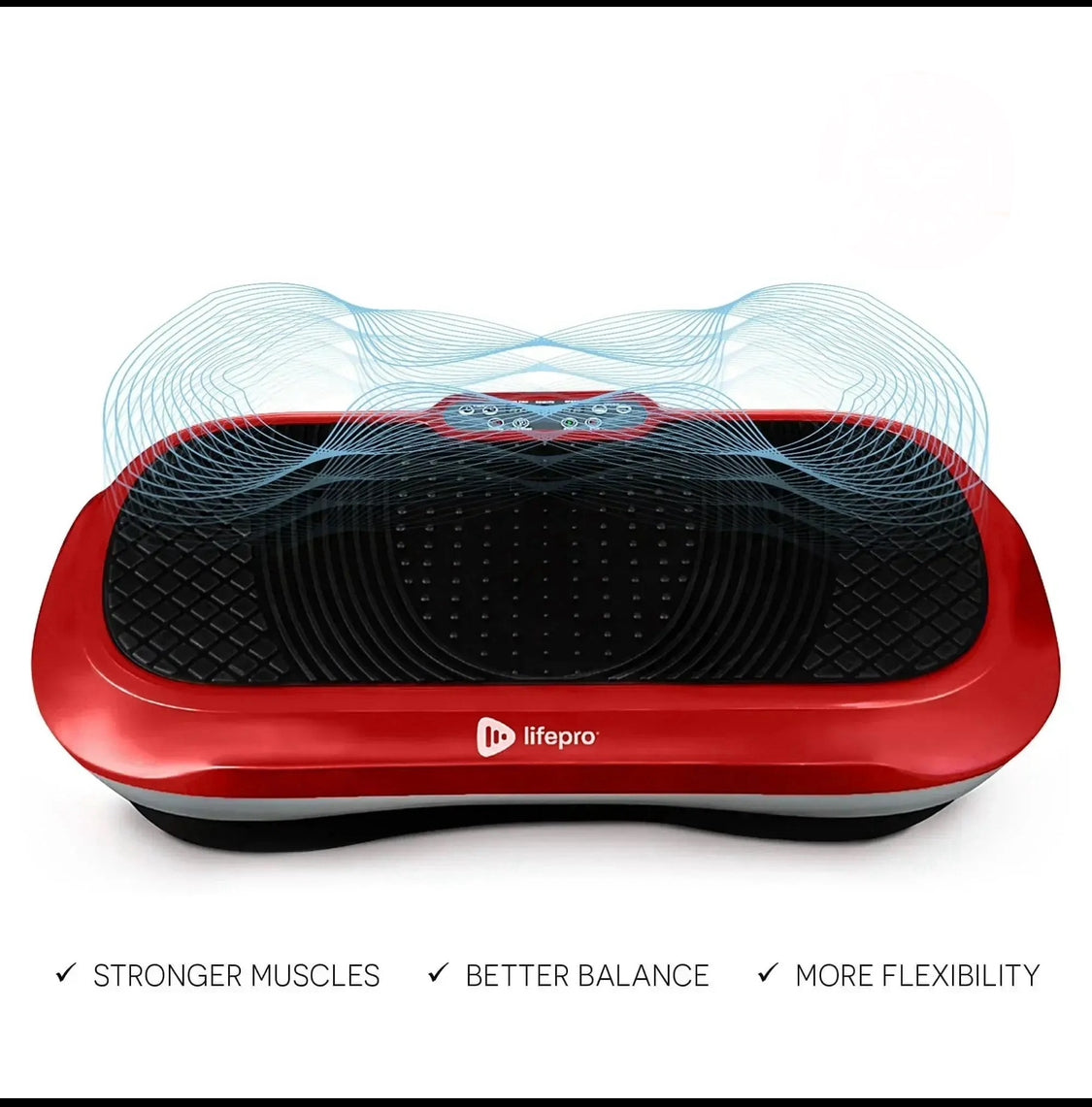Like New LifePro Waver Vibration Plate, Red/Black