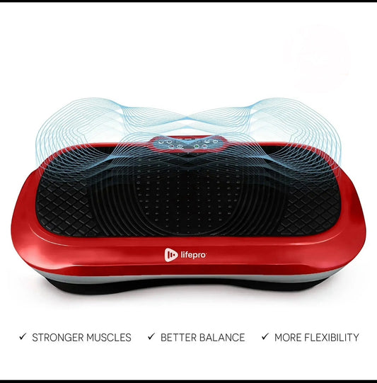 Like New LifePro Waver Vibration Plate, Red/Black