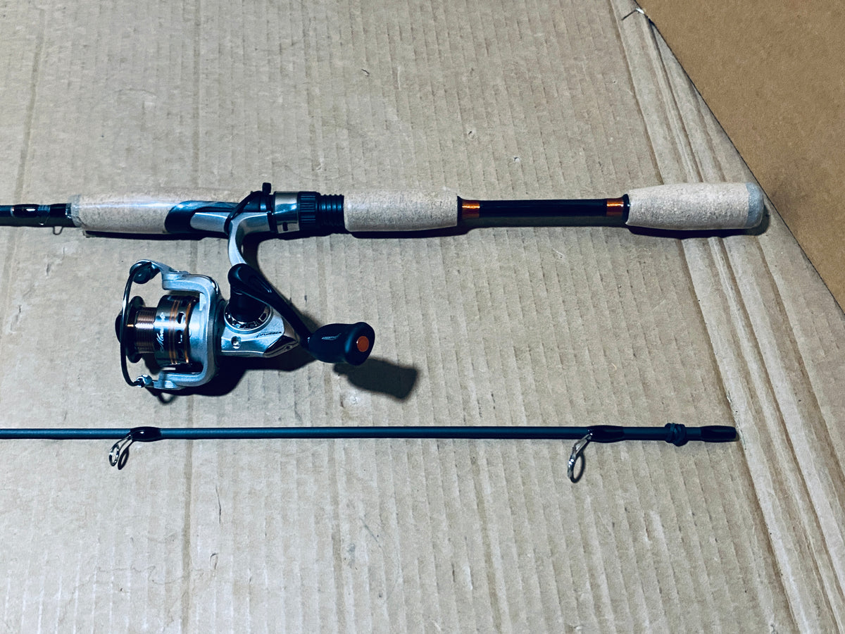 New Open Box Pflueger Monarch 2 Piece 7ft. UL Spin Combo
