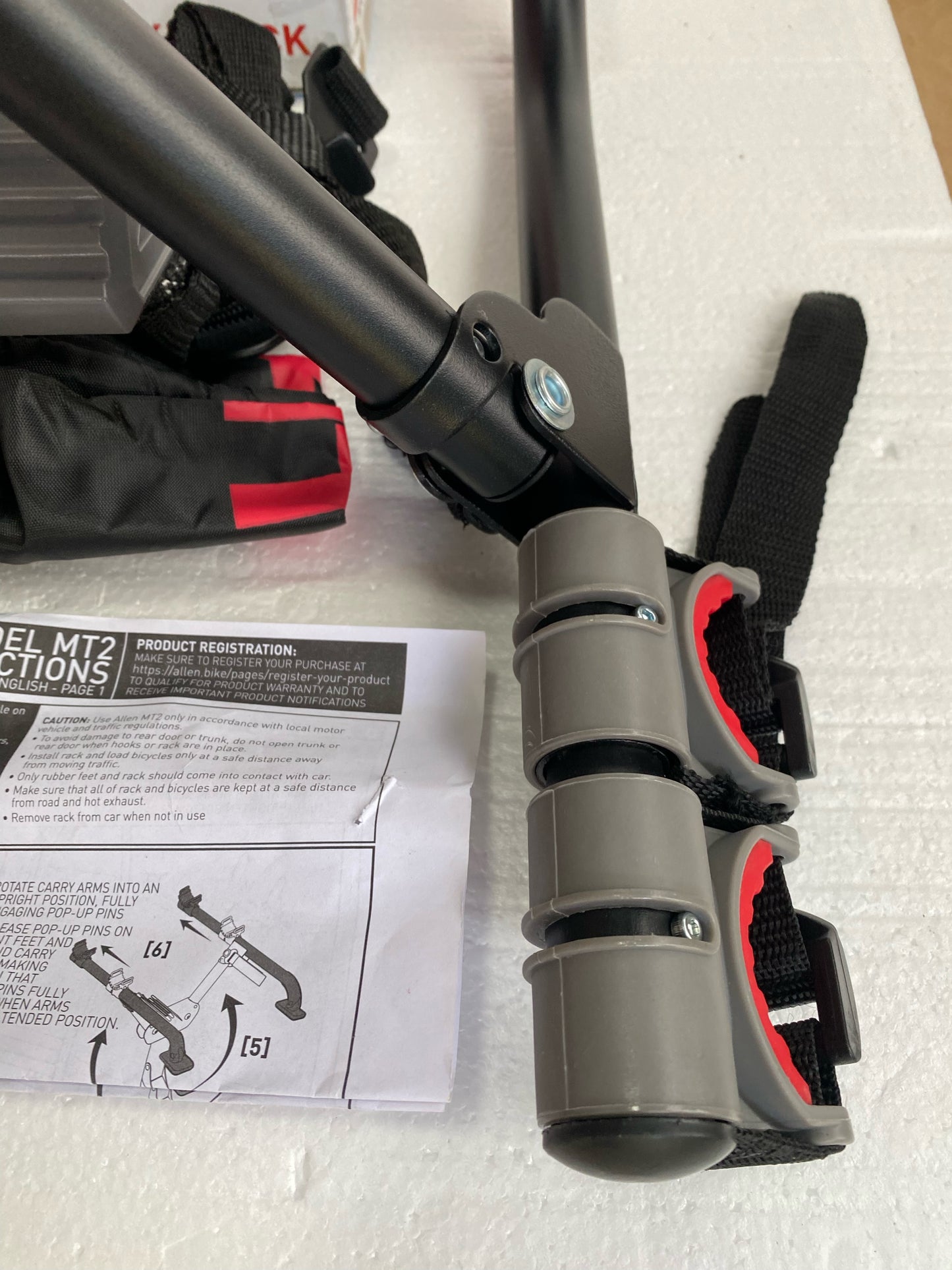 New Other Allen Sports Ultra Compact Folding 2-Bike Trunk Mount Rack, Black