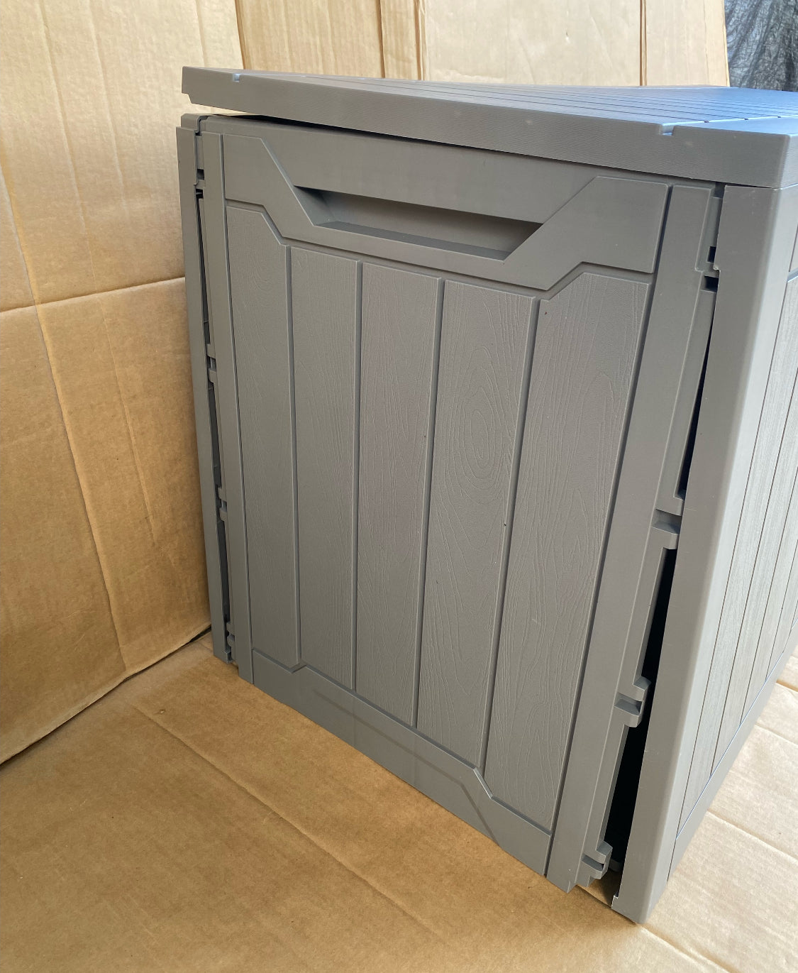 New Other YITAHOME 120 Gallon Outdoor Lockable Storage Deck Box, Light Brown