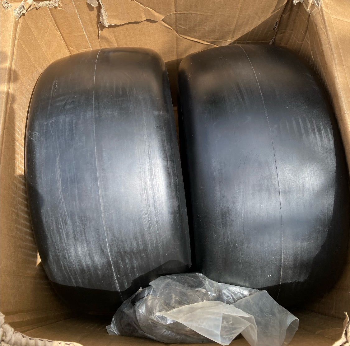 New Other 13x6.50-6 Flat Free Zero Turn Front Lawn Mower Tires & Wheels, Black