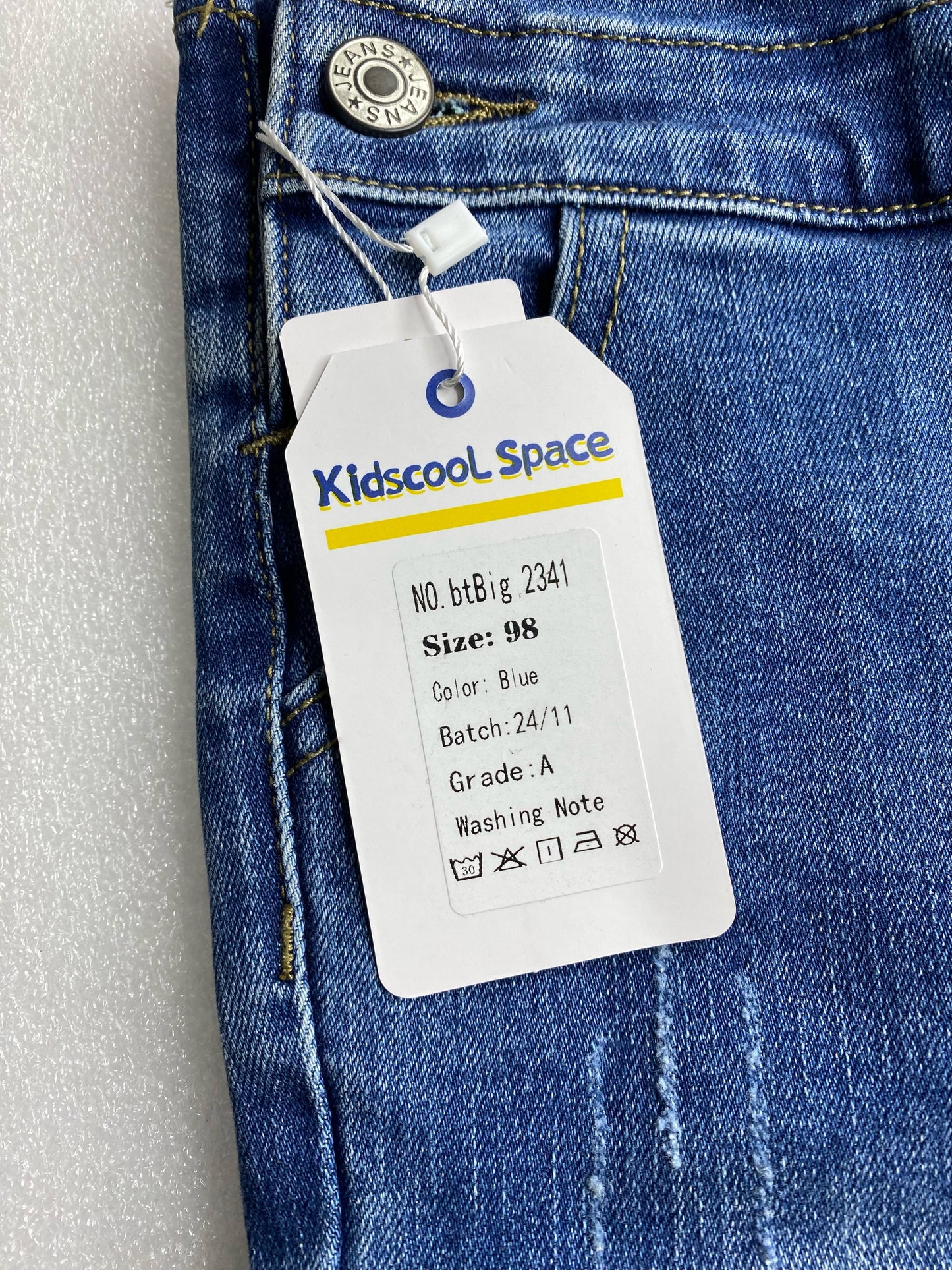 New Kidscool Space Size 3 Years Overall Denim, Blue