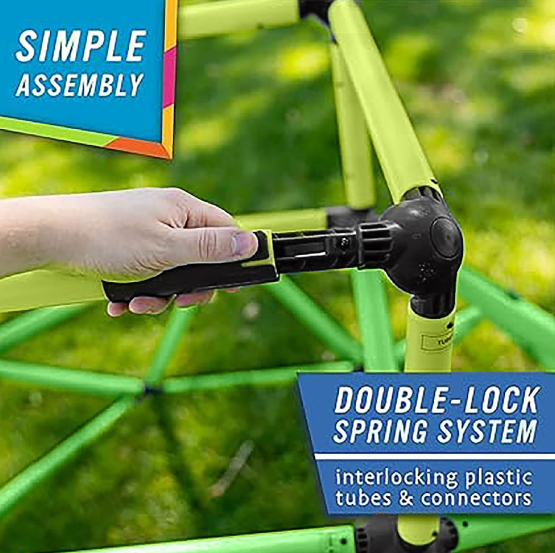New Eesy Peezy Climber W/ Top In/Outdoor Climbing Dome Kids 3-6 Yrs & 150lb. Max