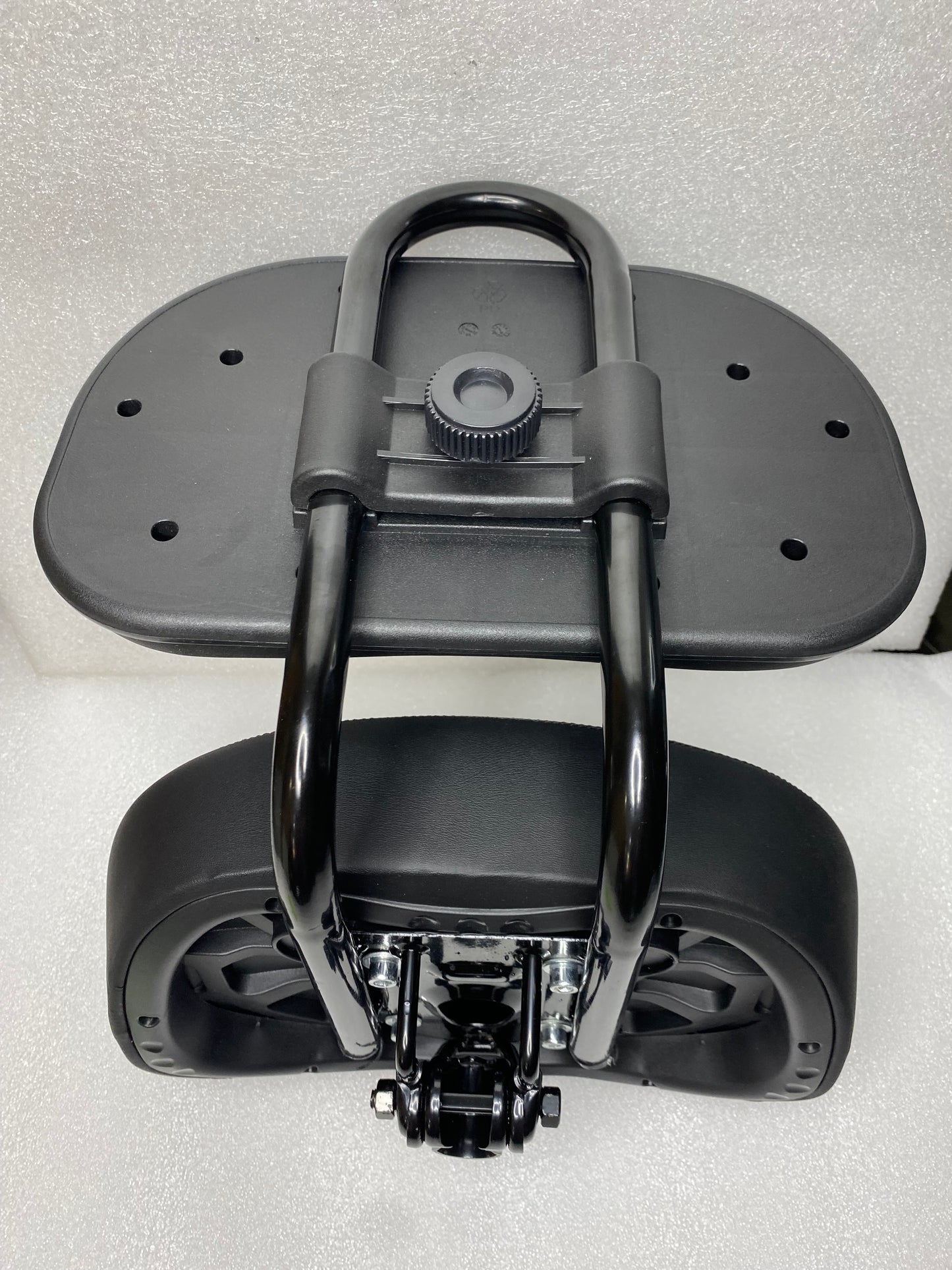 noseless Oversized Universal Bike Saddle Seat With Backrest, Black