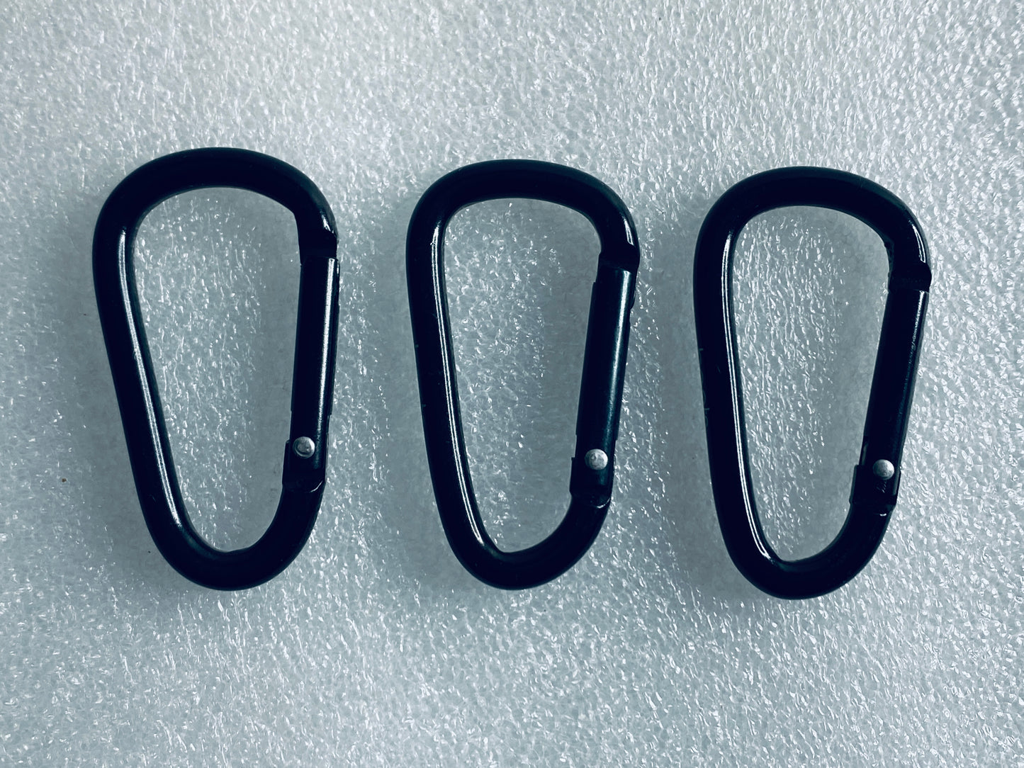 lot Of 3-Beats by Dre Carabiner Belt Bag D Ring Keychain Snap Hook Hanger, Black
