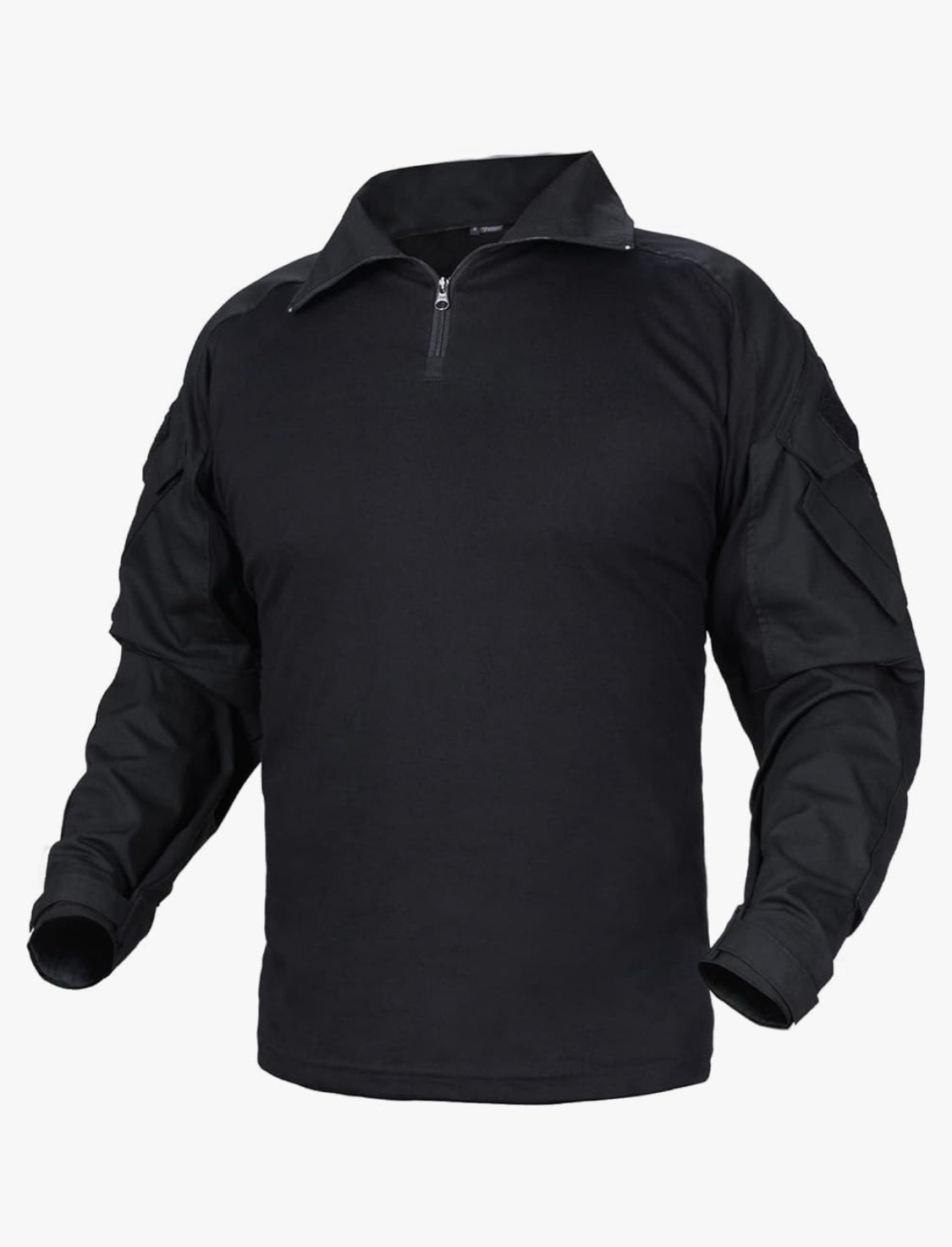 New IDOGEAR Men G3 Tactical Combat Long Sleeve Shirt With Elbow Pads, Black