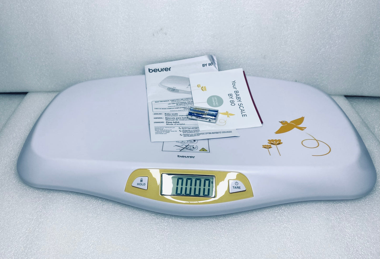 New Beurer Germany Digital Baby Scale Small Beginnings Big Adventures, White