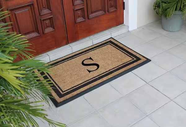 New Other A1HC 30”x48” Coir Double Border Monogrammed Outdoor Non-Slip Door Mat
