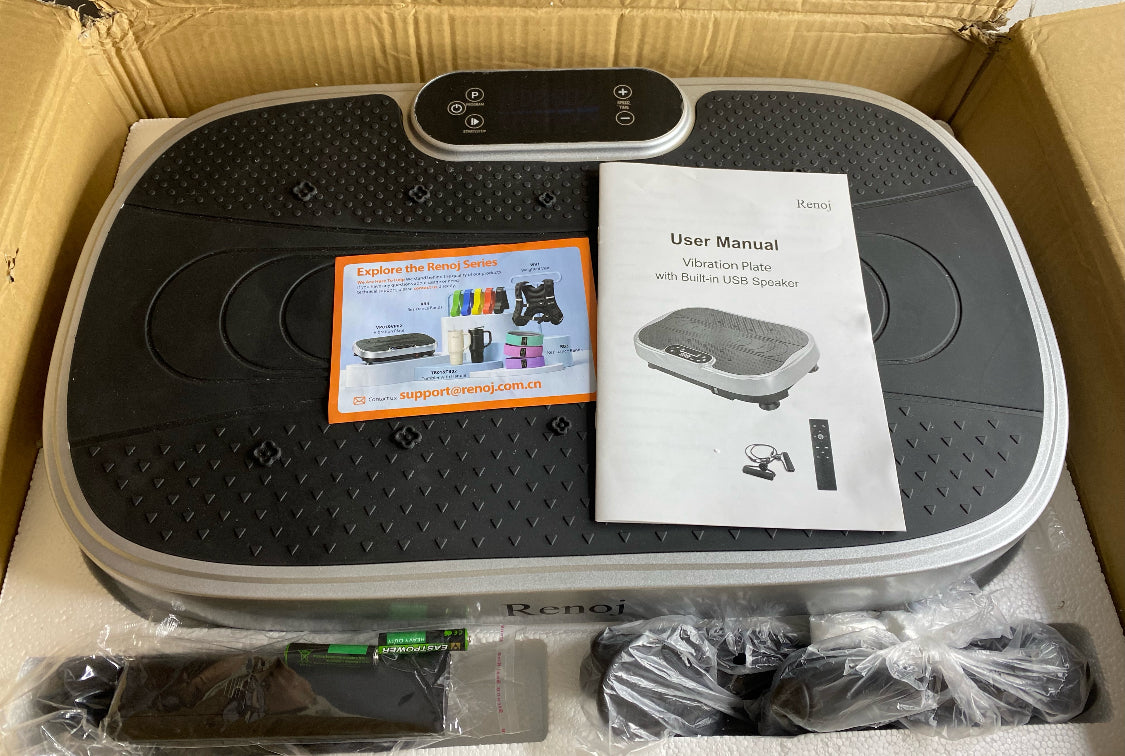 New Other Renoj Whole Body Vibration Platform W/ Bluetooth Speaker & LED Display