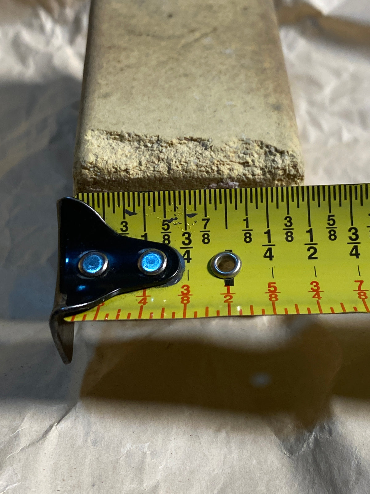 Lot Of 5 - Kiln Approx. 3" Tall x 1 1/2" Wide Squared End Posts