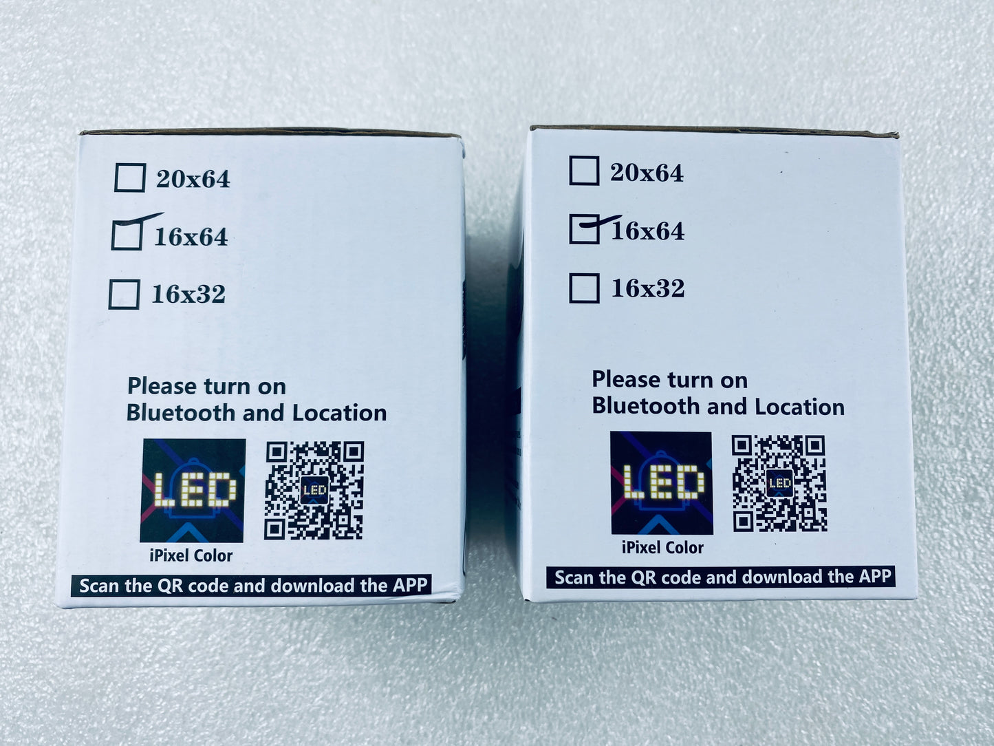 Lot Of 2 - New Flexible LED RGB App Control Screen Matrix Panel, 16x64