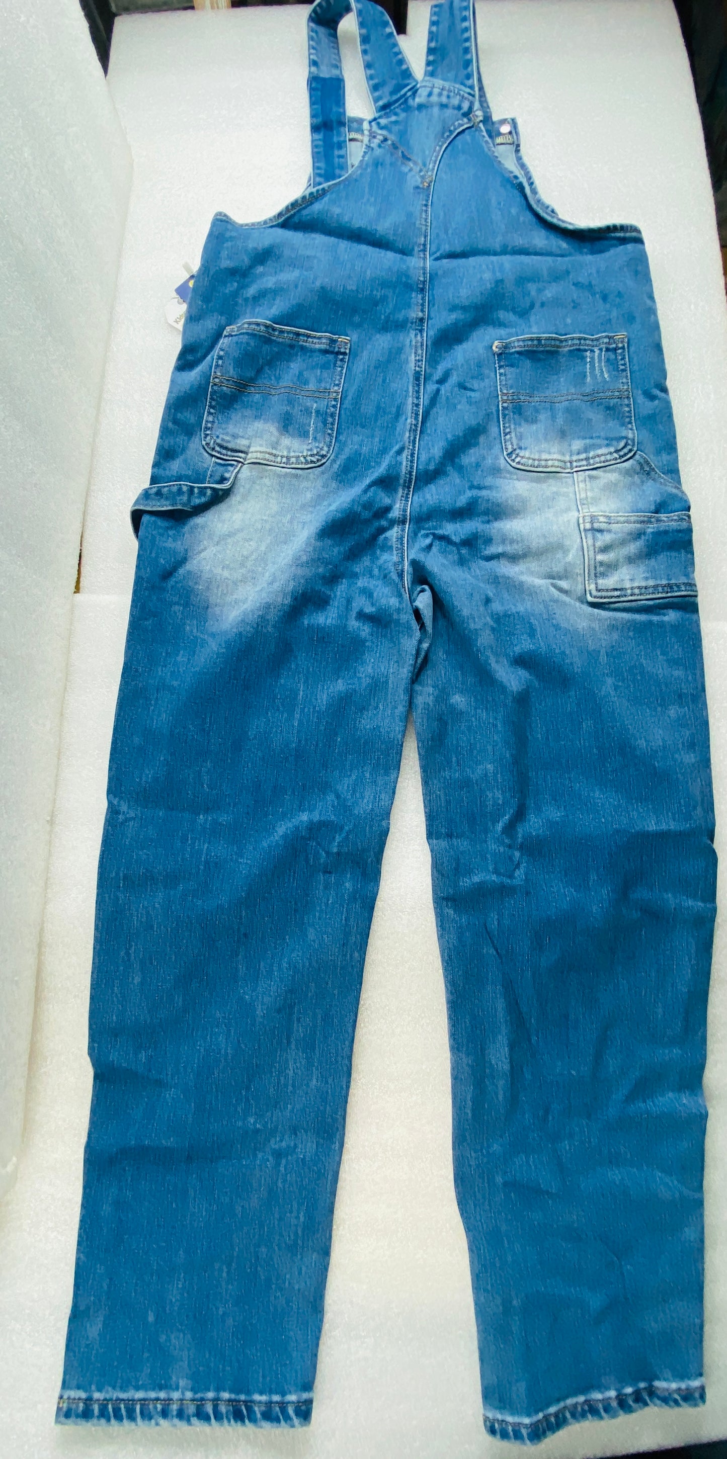 New Kidscool Space Size 16 Youth Overall Denim, Blue