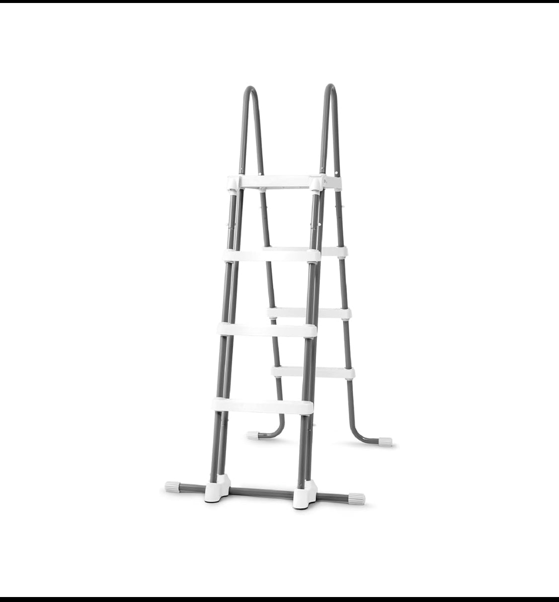 New Other Intex Deluxe 48” Pool Ladder With Removable Steps, Gray/White