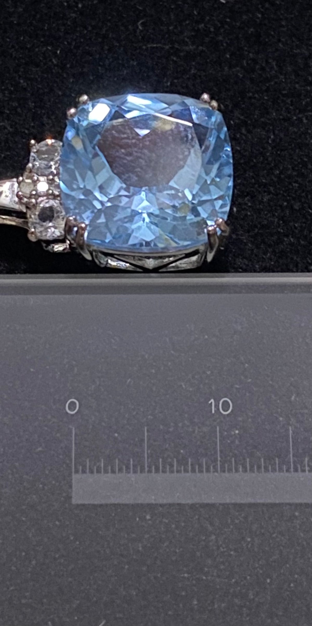 New Designer s925 Sterling Silver 5.5 Ct Cushion Swiss Blue Topaz Pendant Diamond 18” Necklace 4.5g