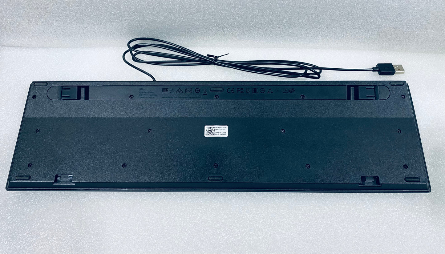 #92 - New Other - Dell Slim Black USB Keyboard, CN-0N6R8G-71581 - (AS SHOWN)
