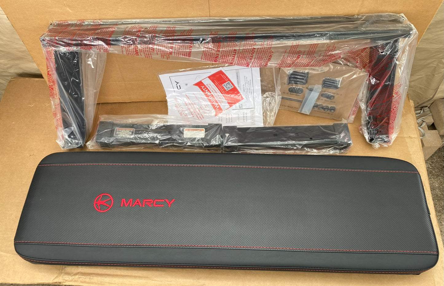 New Marcy Black Utility Flat Bench With 300 lb. Weight Capacity