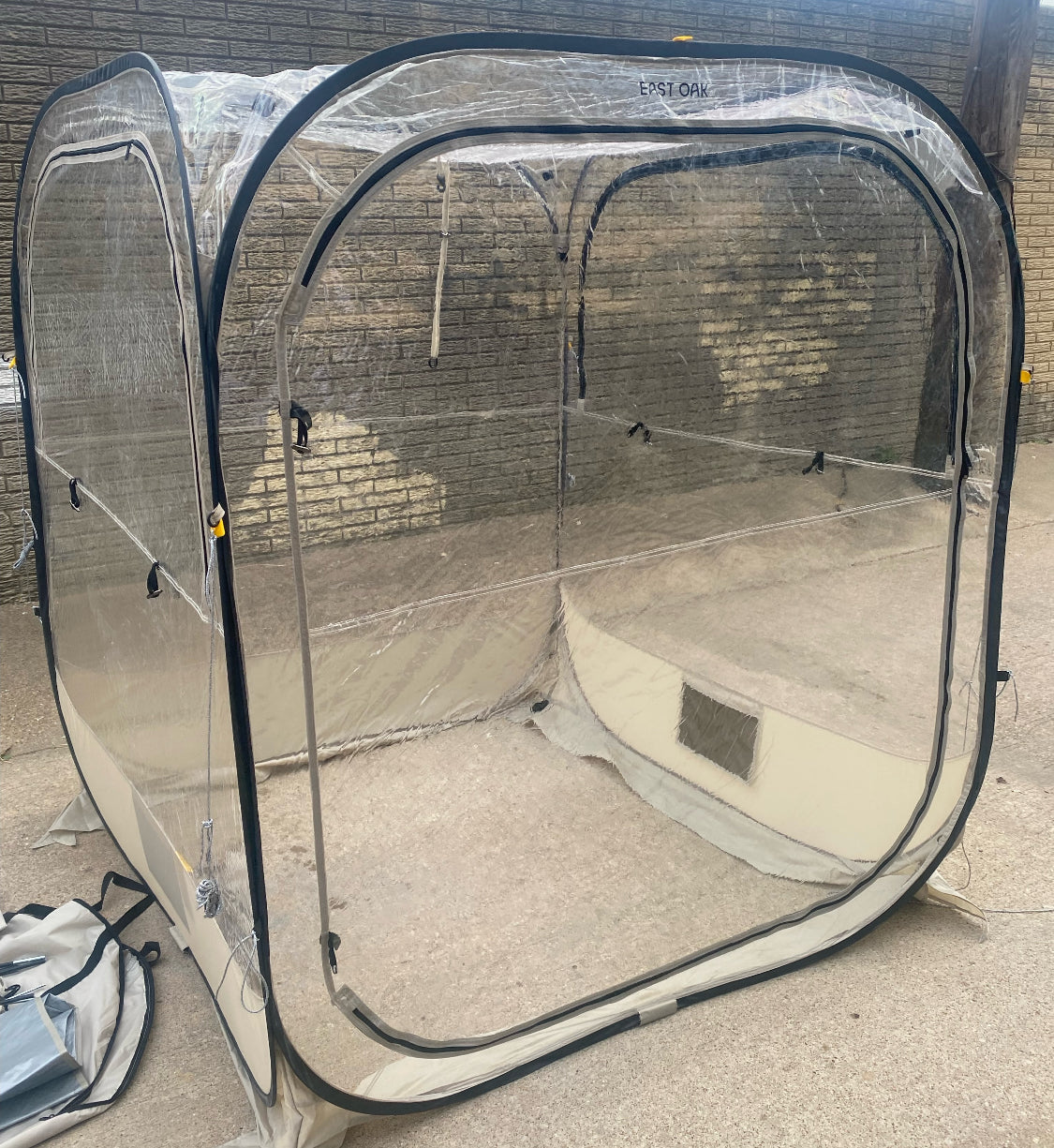 New Other East Oak 5' x 5' Pop Up Bubble All Weather Protection Tent For Events