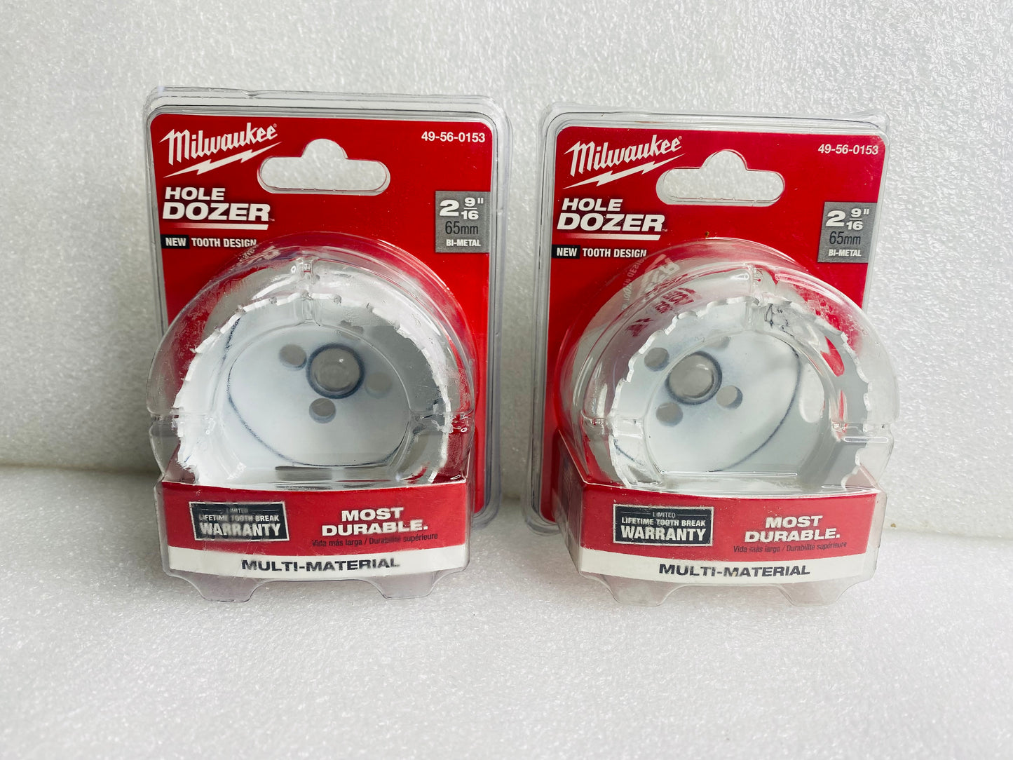 Lot Of 2 - New Other Milwaukee Dozer Bi-Metal Hole Saw 2 9/16", 49-56-0153