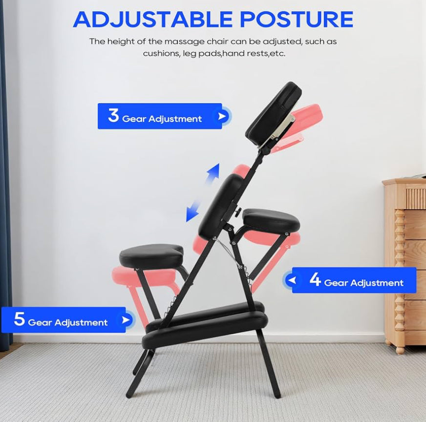 New Other BestMassage Portable/Folding Massage/Tattoo Chair, Dark Black