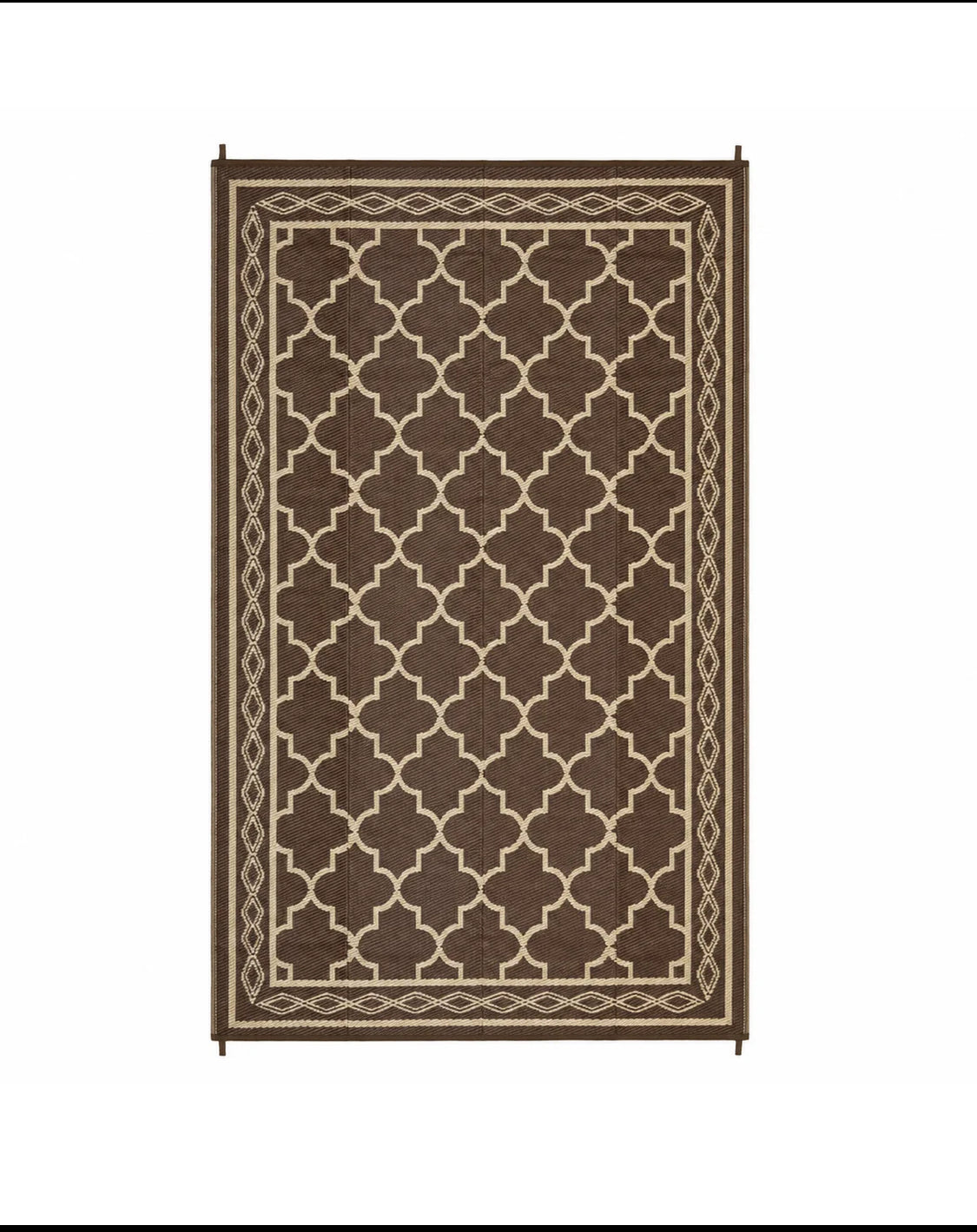 New Other Garvee 9’ x 12’ Outdoor Foldable Reversible Plastic Straw Rug, Brown