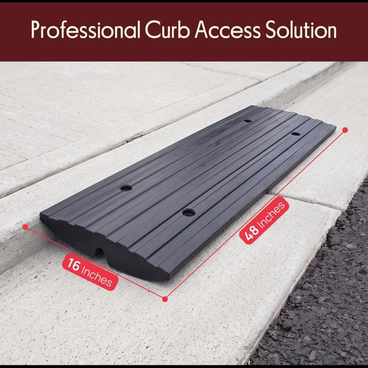 New Other PYLE 4ft. 1000lb. Car/Truck Vehicle Curb Ramp Bridge, Black